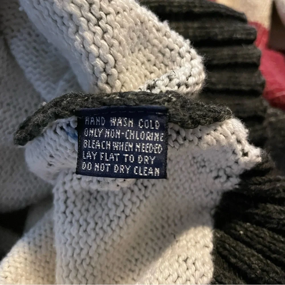 Polo Ralph Lauren Vintage Striped Long Sleeve Sweater NWT Unisex Size Large - Picture 4 of 7